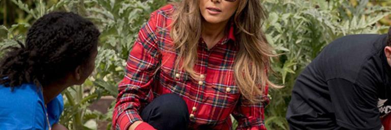 Melania Trump au potager pour nourrir la maison blanche à court de légumes
